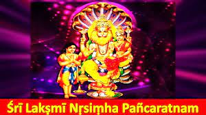 Sri Lakshmi Narasimha Pancharatna Stotram by Adi Sankara